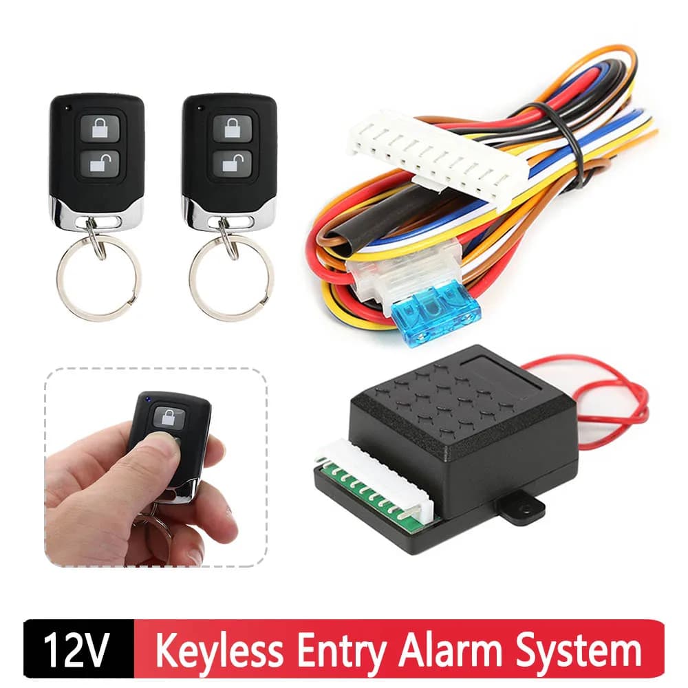 12V Auto Keyless Entry Alarm System Car Remote Central Door Lock Kit 433.92MHz 401/T242 Keyless Entry System chiusura centralizzata