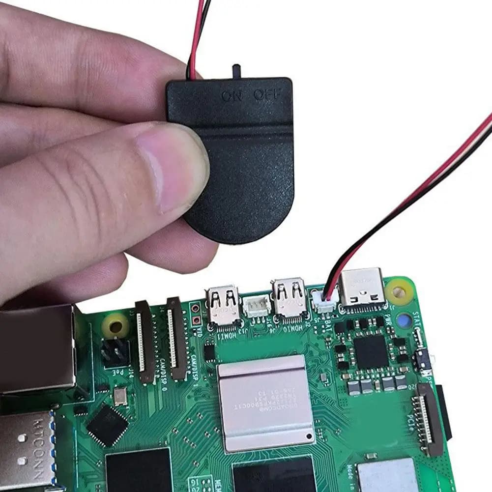 For Raspberry Pi 5 Case RTC Watch Battery Kit Watch in Real Time Support for RPI 5 Pi5 RTC Battery Box for Raspberry Pi 5 Access X4Y4