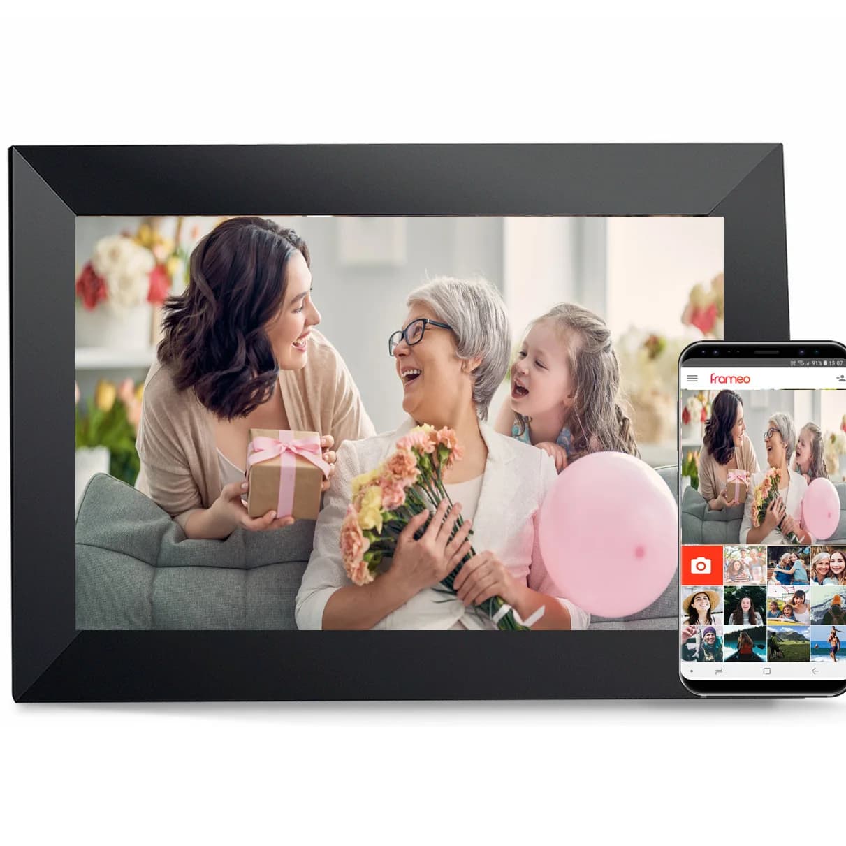 Hot Sale Gift Digital Video Picture Frame Display Smart Android 10 Inch Ips Touch Screen Frameo Wifi Digital Photo Frame