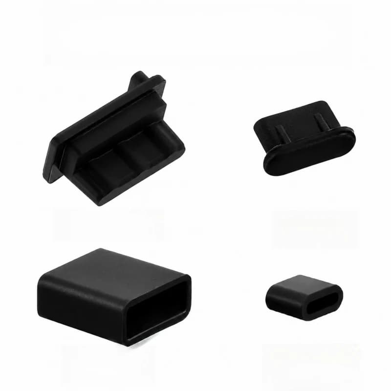Multi-type Silicone USB Dust Plugs Waterproof Port Caps Compatible with USB A Male Female and Type C Charging Ports, Anti-dust P