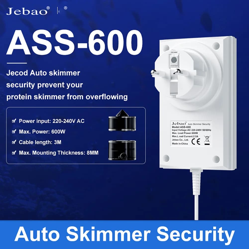 Jebao ASS-600 Antiappannamento Acquario Intelligente Proteine Interne Skimmer Automatico di Sicurezza per Acquario Automatico Anti-traboccamento