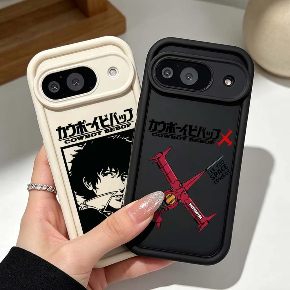 Cowboy Bebop Anime Phone Case For Google Pixel 10 9 8 7 9a 8a 7a Pro XL Eye Ladder Silicone Cover