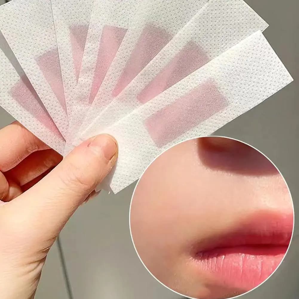 20 pz Strisce di Cera per Depilazione Indolore Ascelle Labbra Gamba Corpo Capelli Rimuovere Adesivi Sopracciglio Viso Cera Tampone di Carta per Tutti Gli Sci V2W1