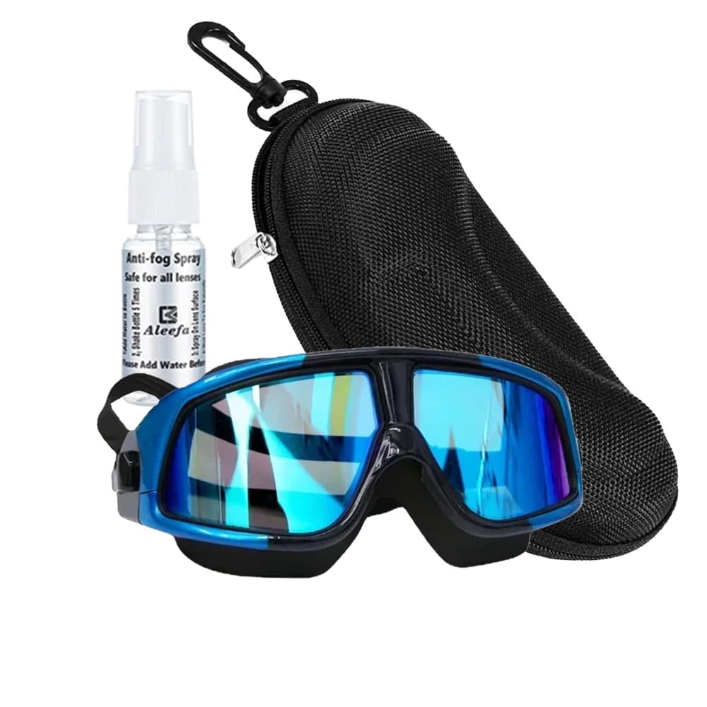 Swimming owls for myopia with earplugs Anti-fog and diopters, adjustable belt, swim glasses for women and men