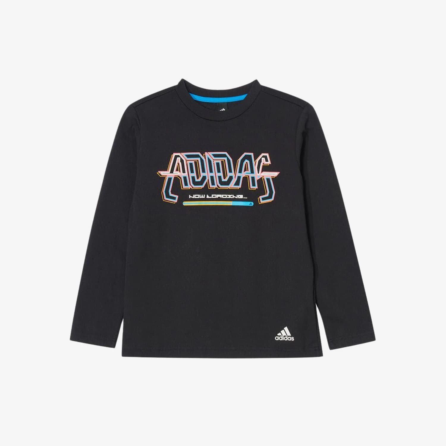 Adidas genuine long sleeved T-shirt children's sportswear with letter pattern clothing H59757
