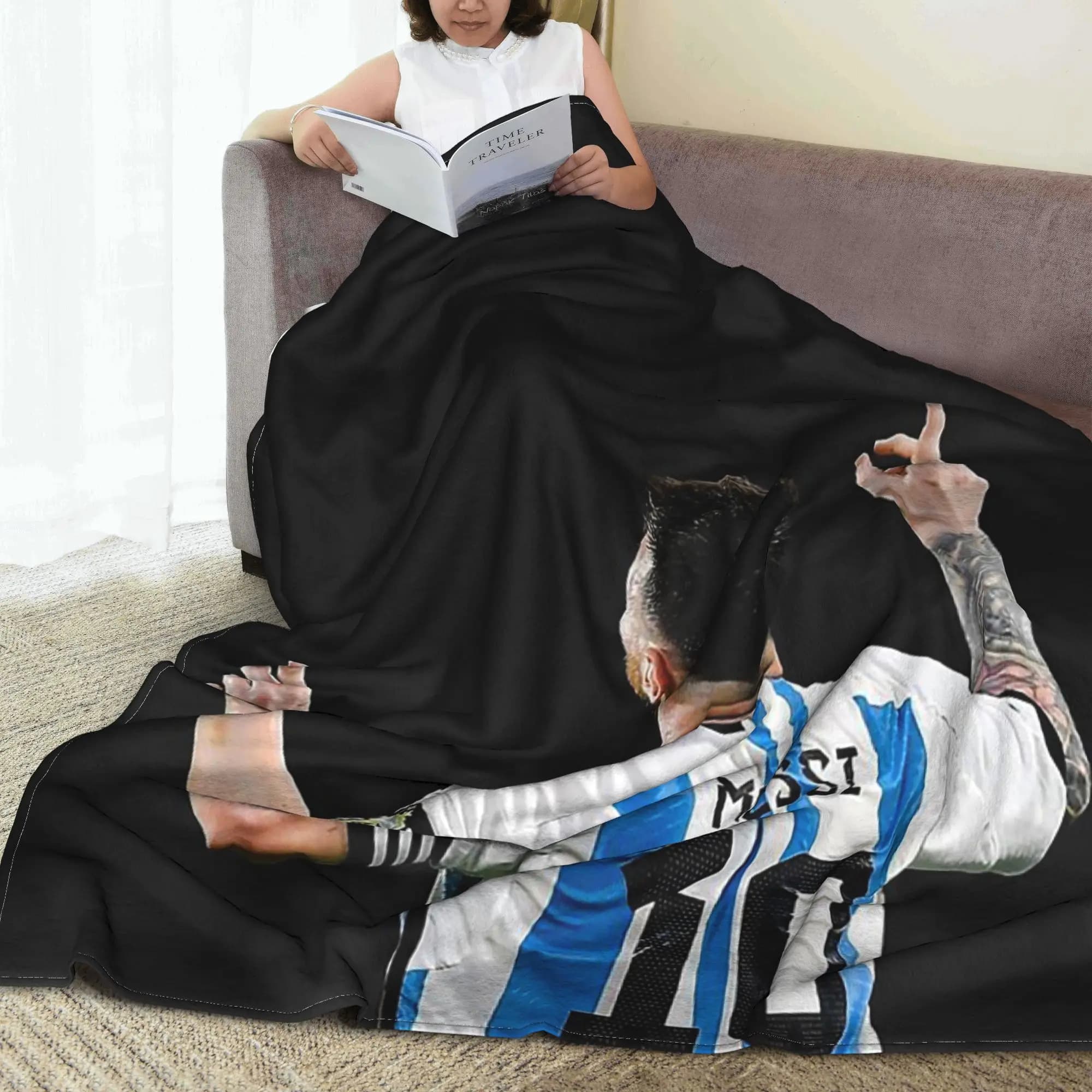 World Soccer Number 10 Football Blanket Super Soft Fleece Sofa Throw Blanket for Couch Bedding Outdoor Throws Bedspread Quilt