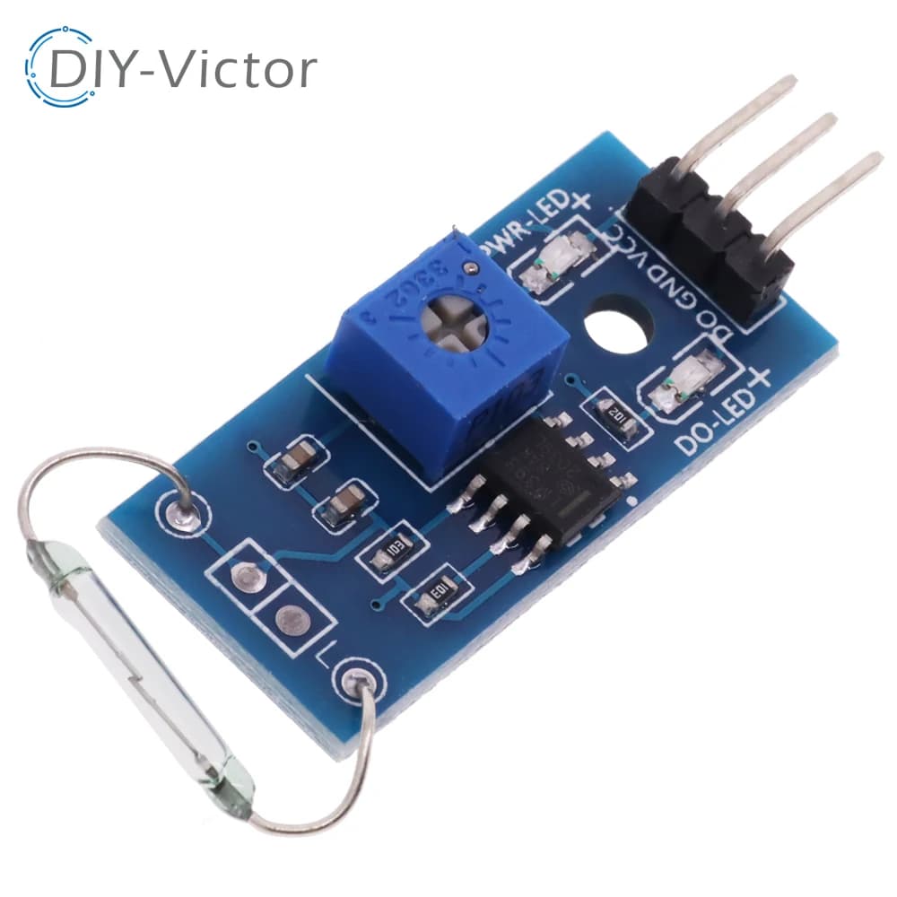 1/5/10PCS LM393 Sensor Module Reed Magnetron Module Reed Magnetic Circuit Breaker for Arduino