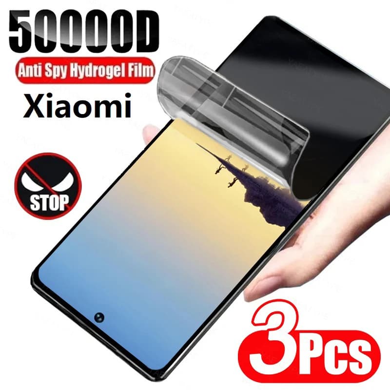 Pellicola idrogel per privacy da 3 pezzi per Redmi Note 13 Pro Plus 13R 13C 5G protezione schermo senza sblocco delle impronte digitali