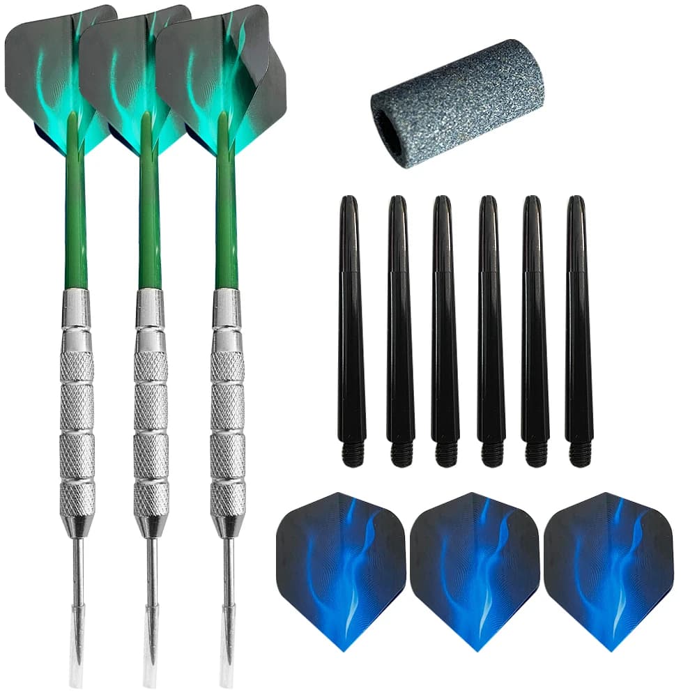 WEDARTER 3pcs 19g Steel Head Darts Professional Indoor Plastic Head Darts Set Suitable for traditional dartboard games