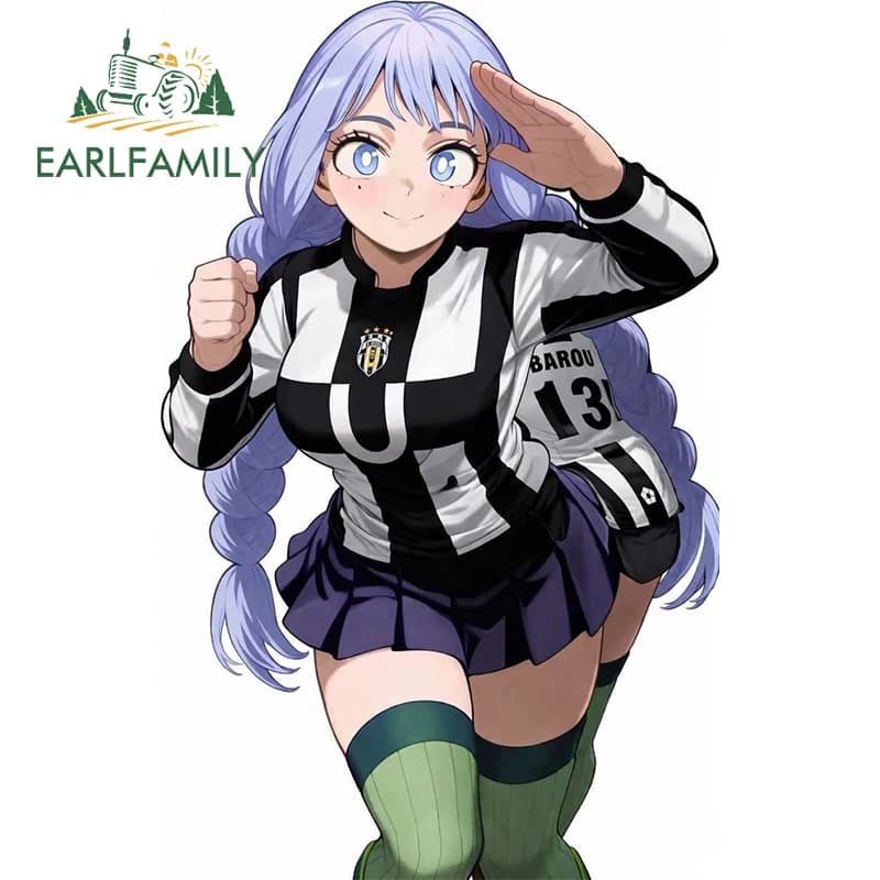 EARLFAMILY Brave Hero Girl Nejire Ubers Adesivo per auto Vibrante adesivo 3D per climatizzatore ATV adatto per la decorazione della scatola degli attrezzi da pesca