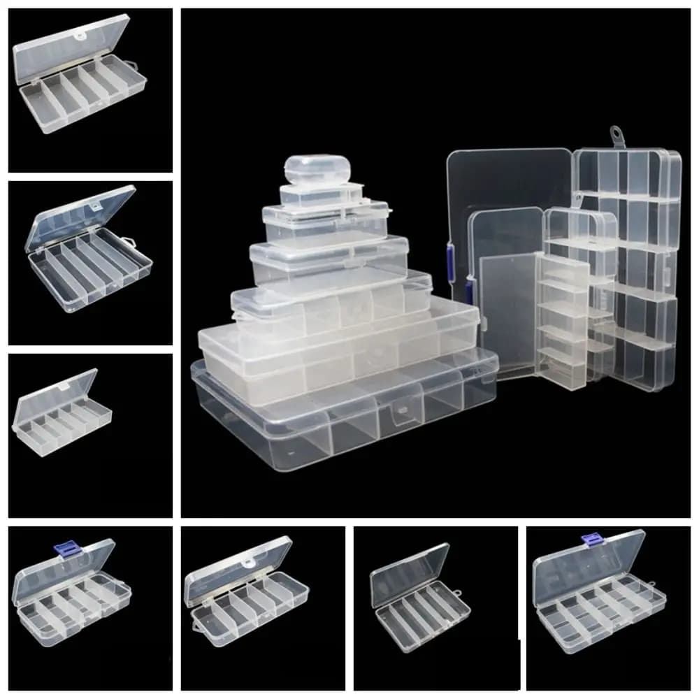 Adjust Compartments Fish Accessory Box Transparent Good Sealing Effect Fishing Tackle Boxes Professional Thickened