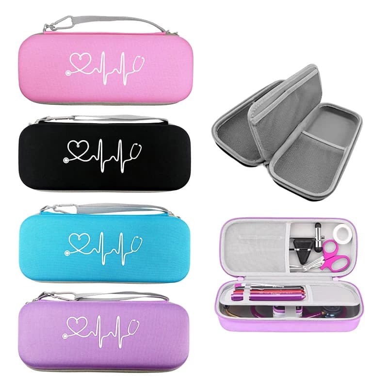 Double Layer Empty Emergency First Aid Mesh Bag EVA Storage Bag Pouch Case for Medical Stethoscope Penlights Hammer Tools C2