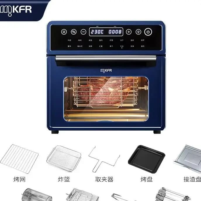 MKFR friggitrice ad aria da 18 litri per uso domestico, forno all-in-one, cottura multifunzionale, visualizzazione di frutta secca, nuovo modello automatico