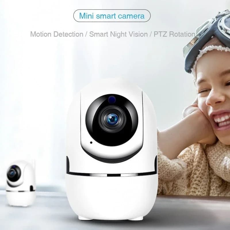 Telecamera per Bambini 6K HD WiFi, Monitor di Sicurezza Domestica Intelligente con Audio Bidirezionale, Rilevamento AI, Tracciamento Automatico, Telecamera IP Wireless per Interni