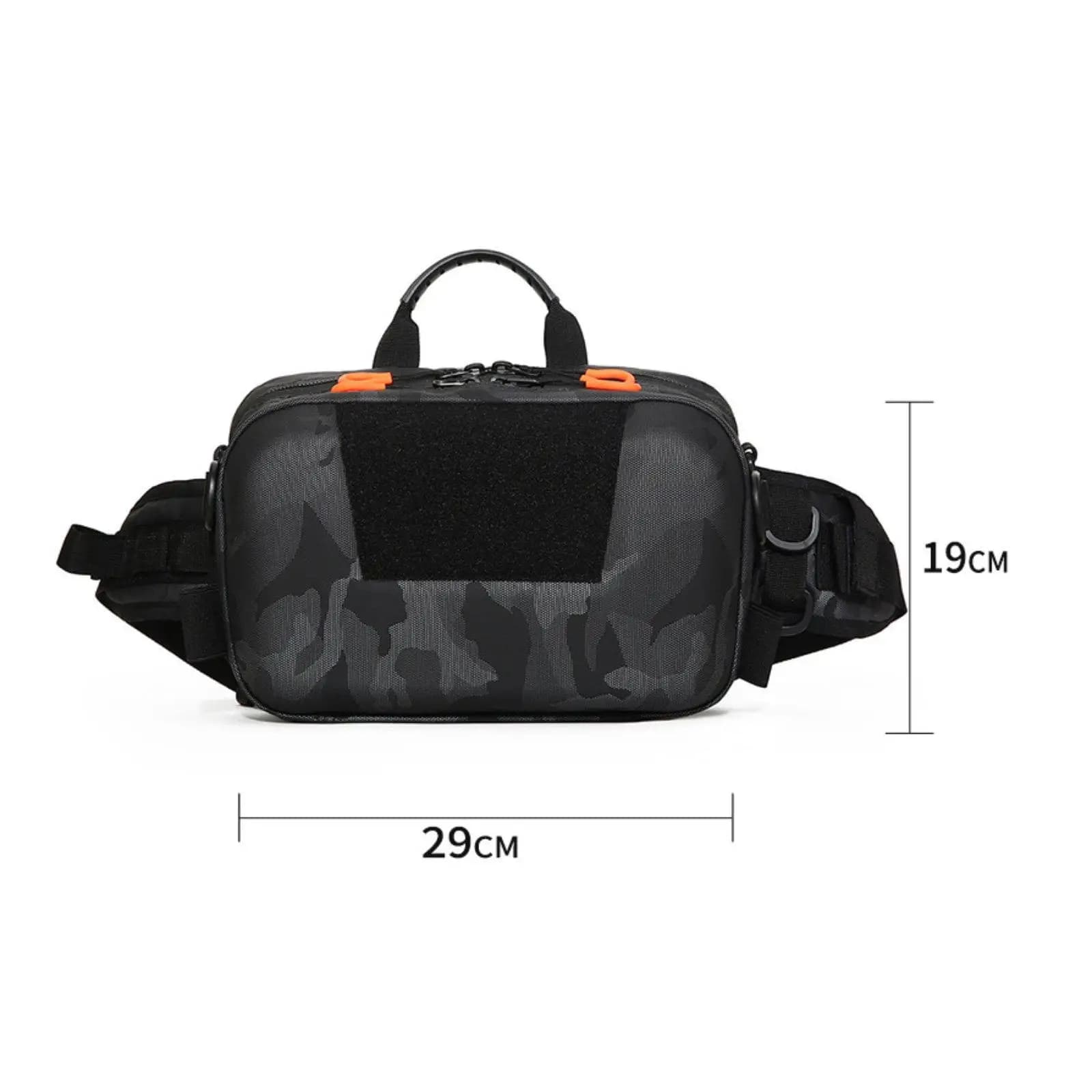 Fishing Lure Storage Bag Oxford Cloth Large Capacity Tackle Box with Zipper Breathable Mesh Back for Fishing Gear