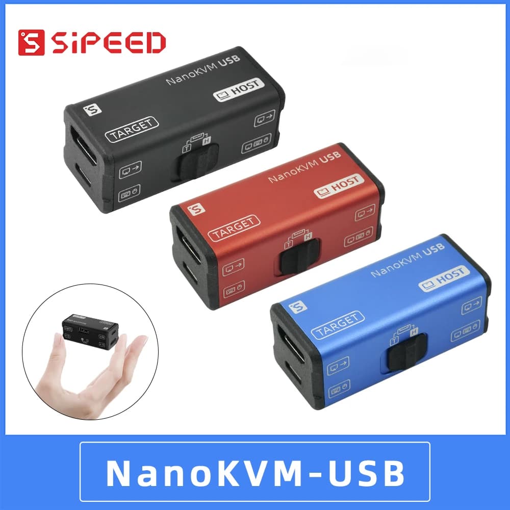 Sipeed NanoKVM-USB: Scheda di acquisizione USB 3.0 per operazioni e manutenzione, tastiera e mouse virtuali, controllo web, uscita HDMI in loop, switch USB 4K60