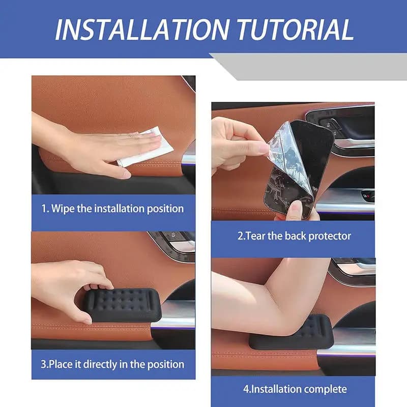 Cuscino Ergonomico in Memory Foam per Polso, Tastiera, Mouse, Guida Auto, Supporto per Braccia e Mani, Comfort per Ufficio e Auto