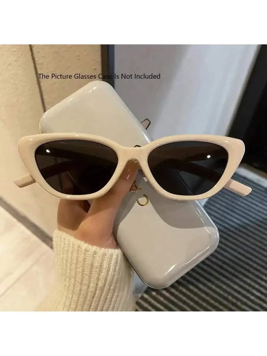 Occhiali da sole in plastica stile Y2K Cat Eye per donna e uomo, per feste, club, moda casual