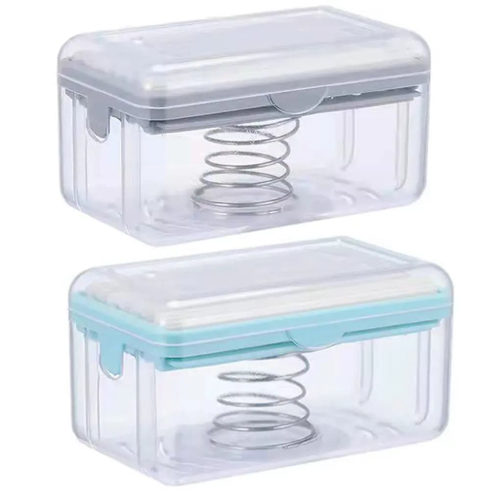 Set di 2 Portasapone Multifunzionali con Sistema di Schiuma e Drenaggio Rapido per Bagno, Cucina e Doccia