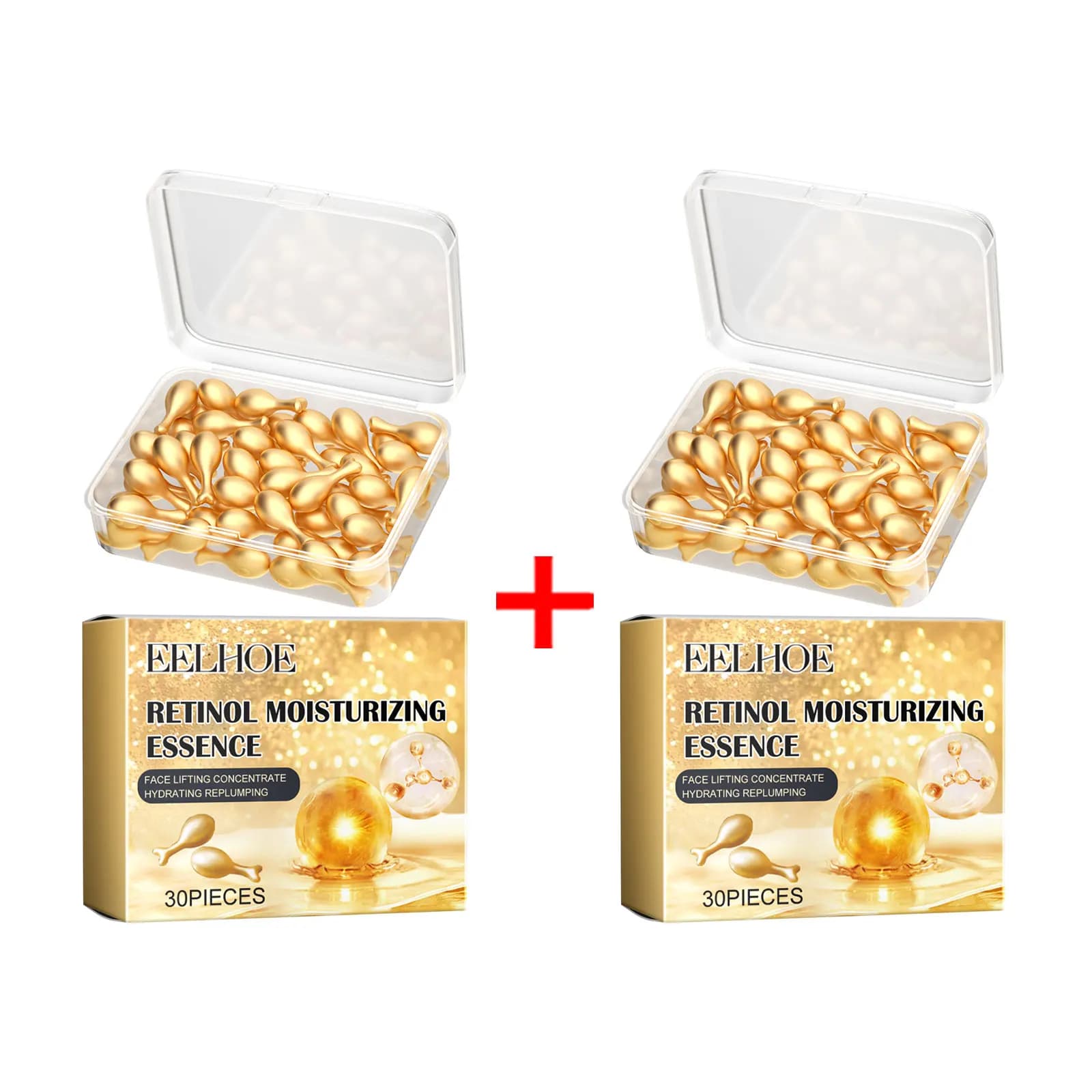 Eelhoe Retinolo Essenza Per Il Viso Capsula Idratante Secco Riducendo Le Linee sottili Migliorare Il Rassodante Per La Pelle Luminosa Oli Essenziali Per Il Viso