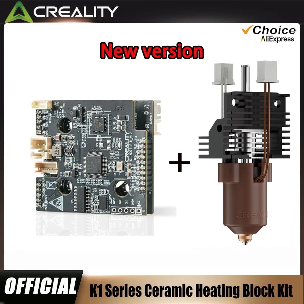 Creality 2025 Nuova Versione K1/K1C/K1Max Scheda Adattatore PCBA Hotend_T9_GD32F303CBT6 e Kit Aggiornamento Hotend Nuova Versione Serie K1