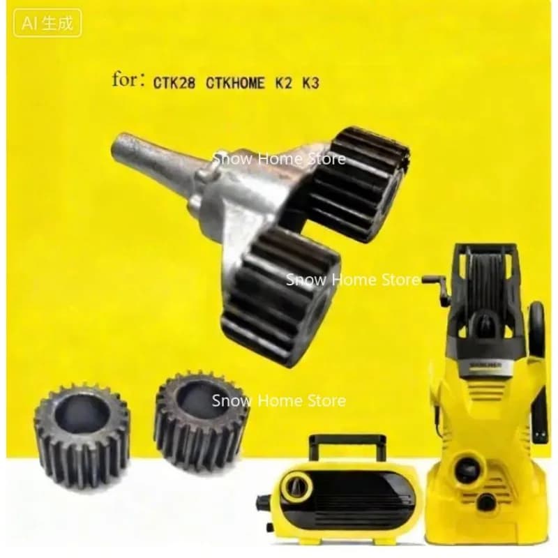 Adatto per idropulitrice KARCHER serie K2 K3, ricambi per lavaggio auto: piastra ingranaggi, cuscinetto, pistone angolare, olio.