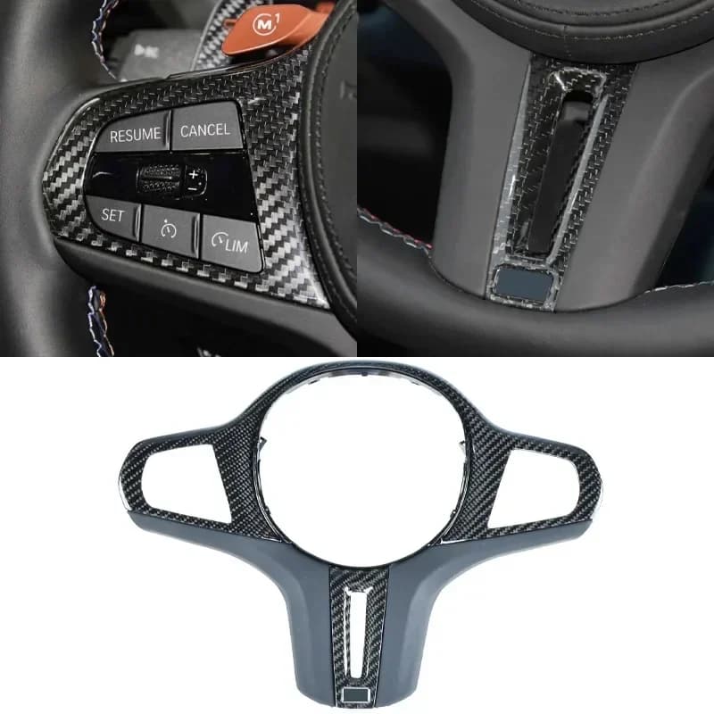 Per BMW G30 G32 G42 G14 G01 G02 G05 G06 G07 G20 G22 G26 G29 G80 vera fibra di carbonio coprivolante telaio M Merformance