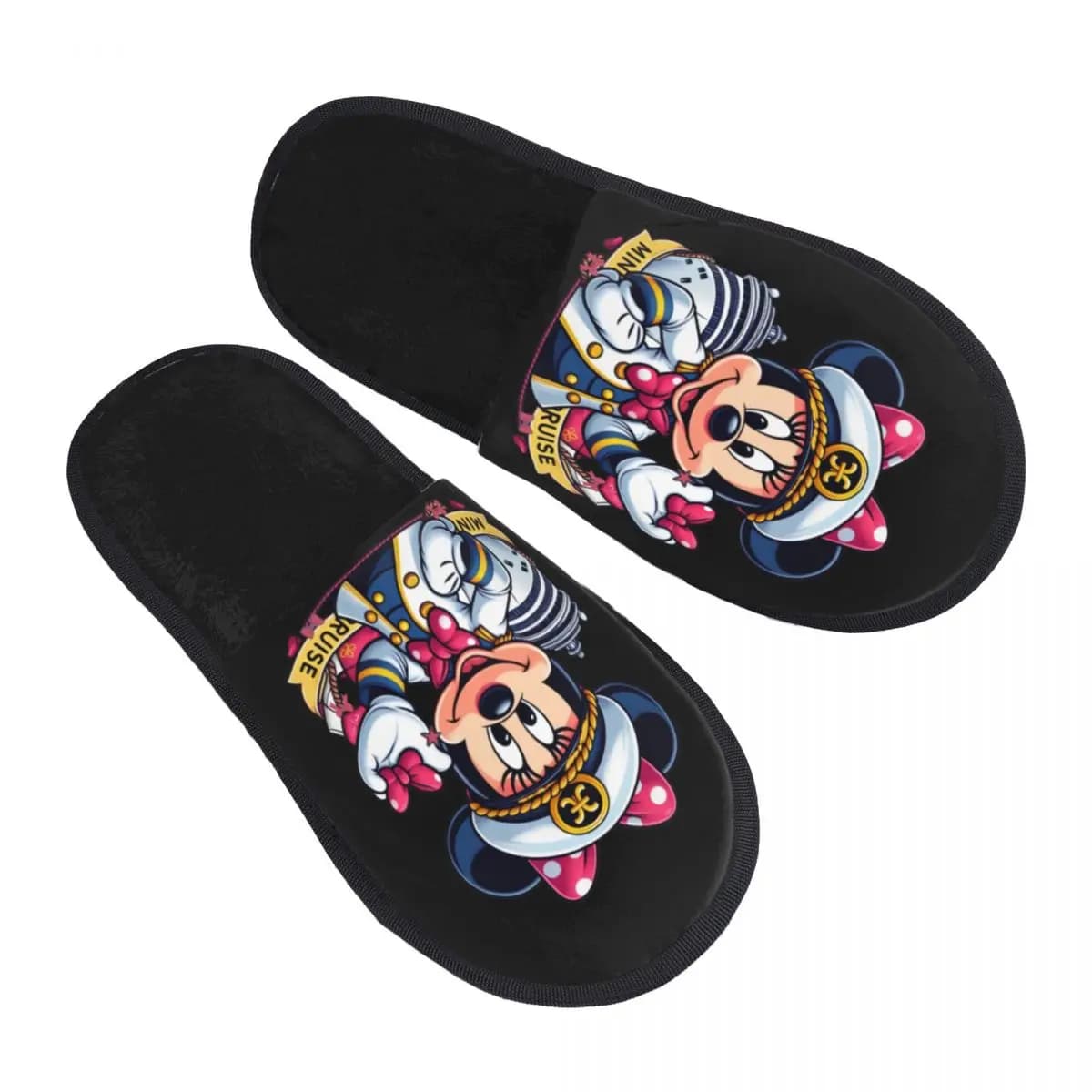 Pantofole Personalizzate da Donna con Stampa Mickey Mouse, Calde e Comode in Memory Foam, per Interni ed Esterni