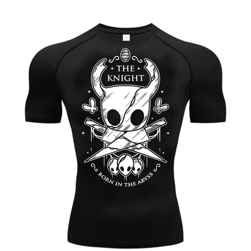 Hollow Knight Compression Vintage Washed top tees teen Psychedelic Y2k Pop Culture streetwear Retro 2000s aesthetic Y2k