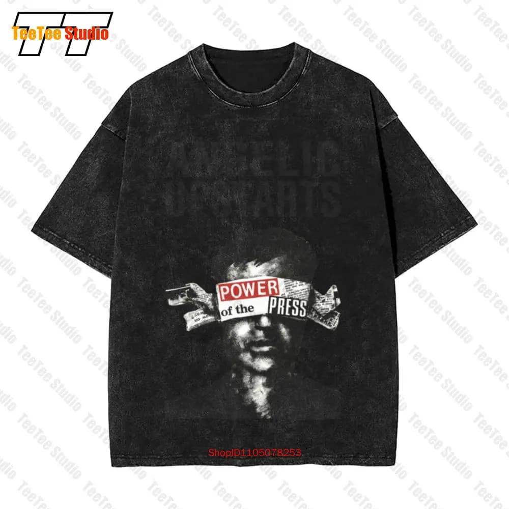 Angelic Upstarts - T-shirt oversize vintage Power Of The Press 6N2L