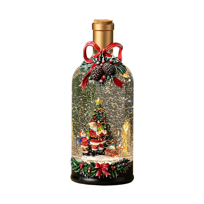 Carillon Ornamentale con Bottiglia di Vino Galleggiante e Sfera di Cristallo, Regalo di Compleanno per Bambini