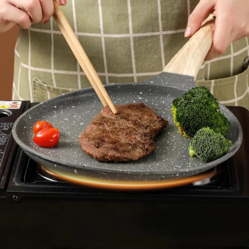 Crepe Pan Nonstick Surface Effortless Food Release Easy Cleaning Versatile Frying Pan for Eggs Pancakes Tortillas Pizza