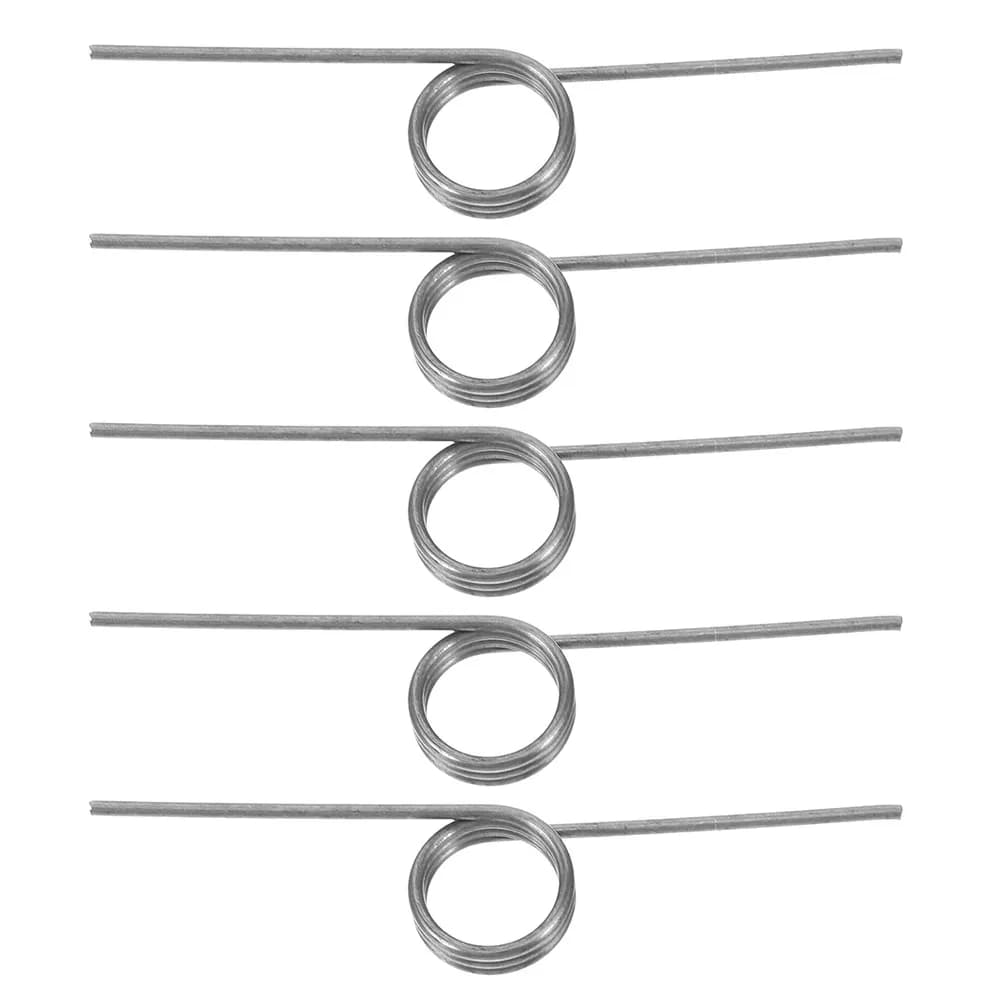 Molla di ricambio a torsione in filo metallico da 5 pezzi per coperchio di bidoni della spazzatura con apertura e chiusura fluida, versatile