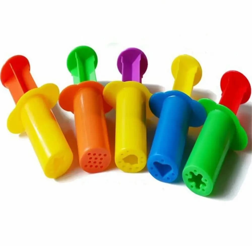 Plastic Playdough Model Tool Clay Toys 3D 3D Plasticine Tools Deluxe Set Creative Playdough Set Clay Moulds Learning