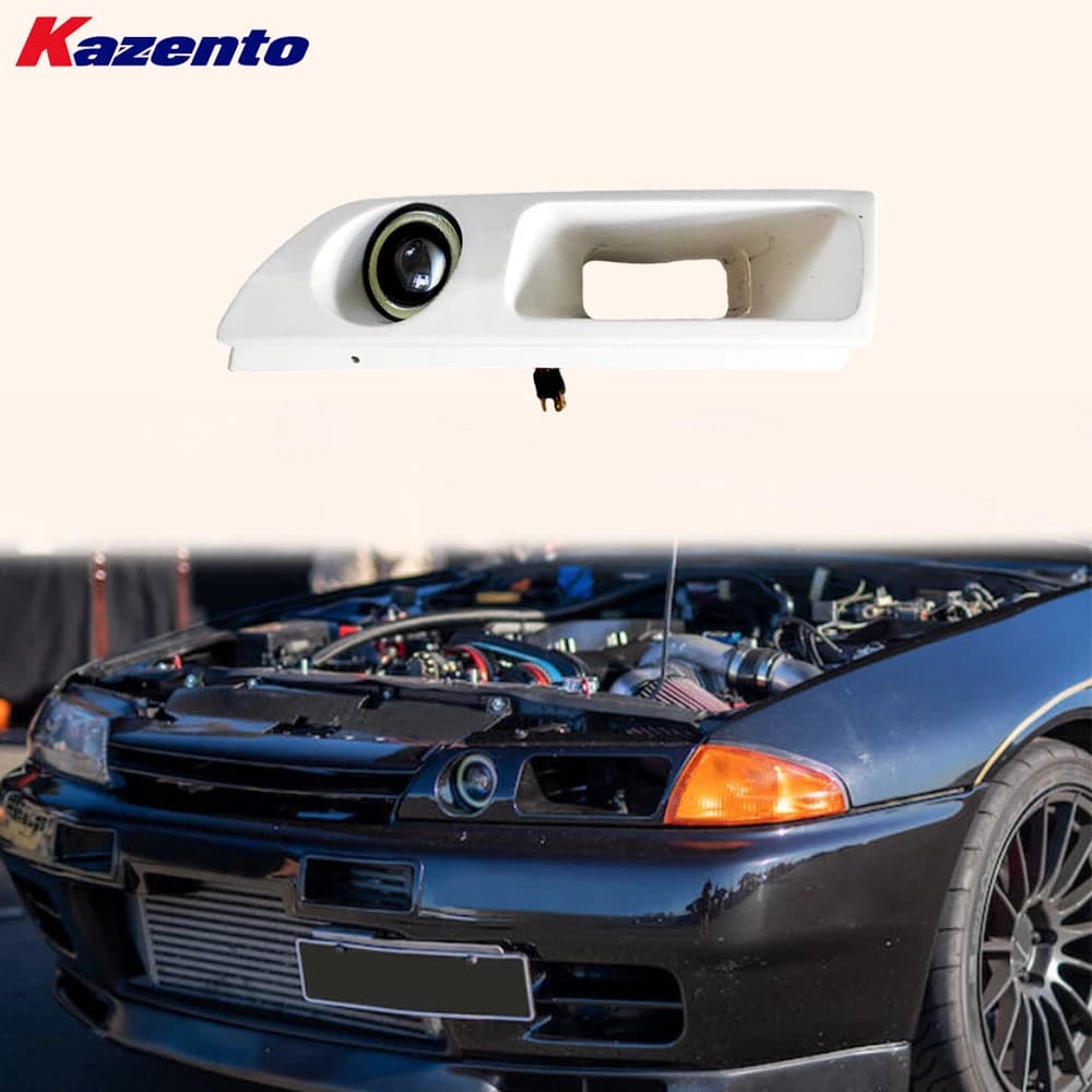 Per Nissan Skyline R32 GTR GTS Presa d'Aria Faro Anteriore in Fibra di Vetro KZ con Condotto LED Lato Sinistro