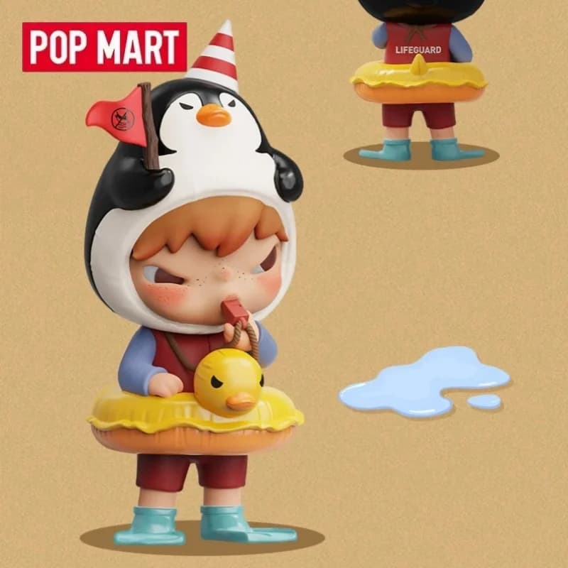 POPMART Hirono Penguin Lifeguard Series Genuine Blind Box Mystery Box Guess Bag Toys Doll Cute Anime Figure Desktop
