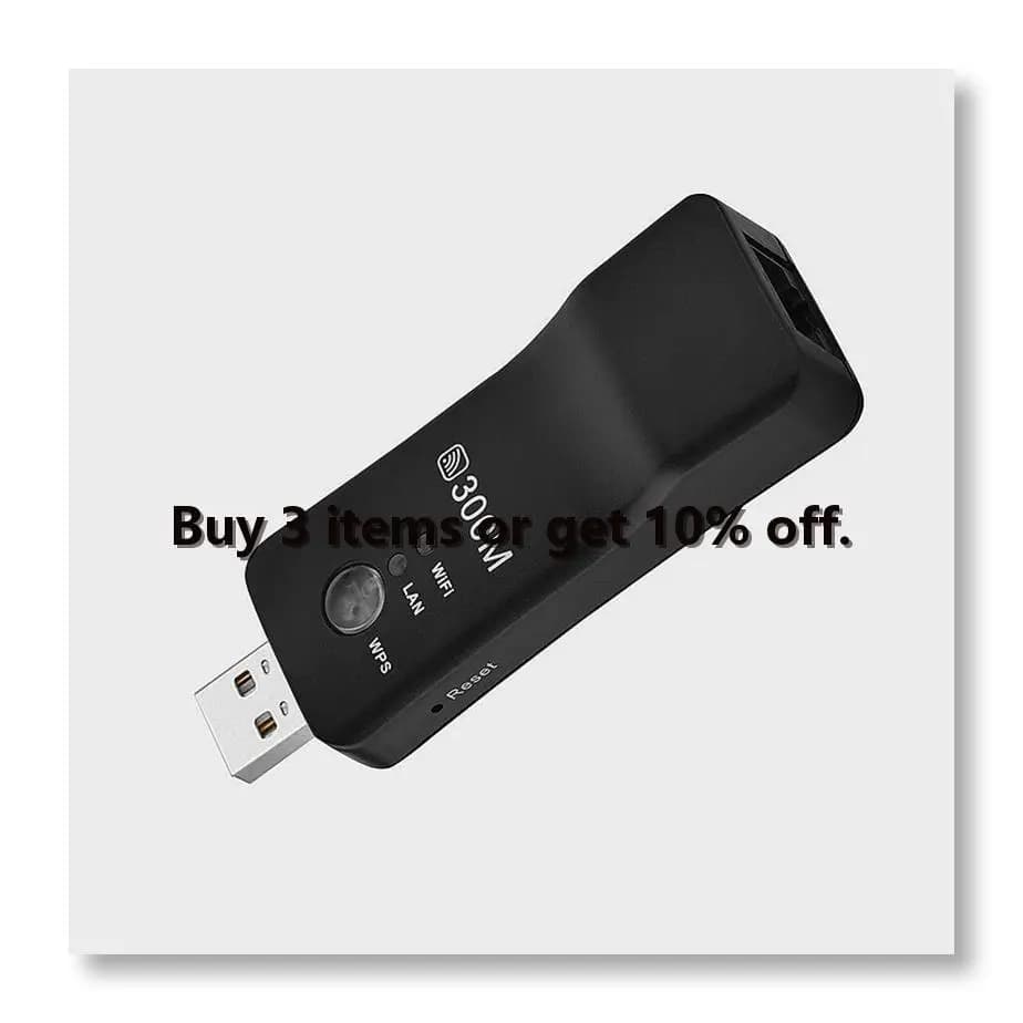 ✤Wireless USB Universal 300Mbps for Smart TV Wifi Repeater Adapter Ethernet Network Repeater