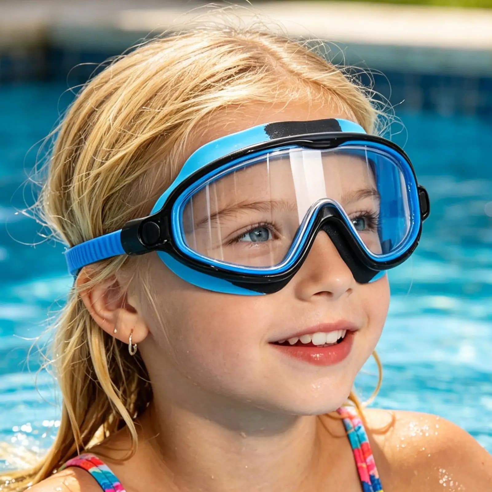 HD Baby Swimwear with Eyelets, UV Protection, Large Mounting, Sports Glasses for Boys and Girls