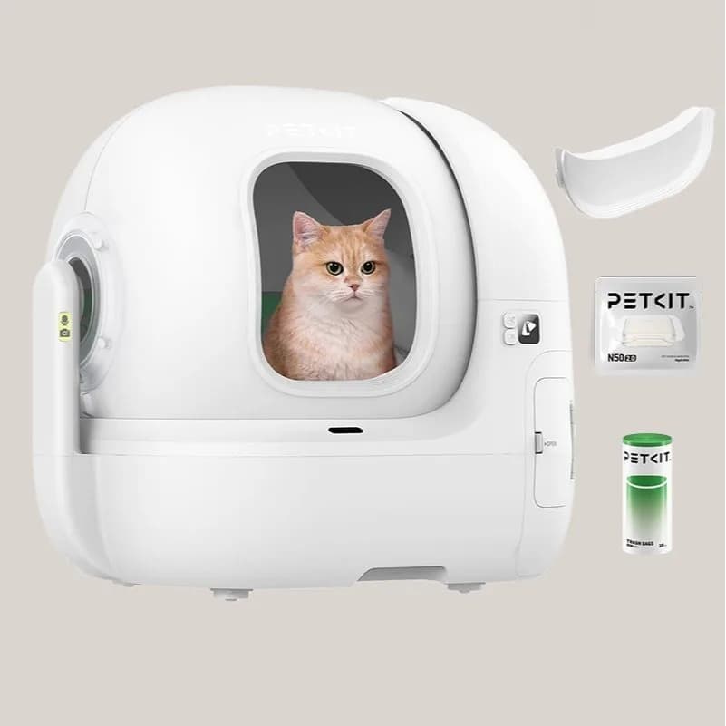 PETKIT 2025 Nuova Lettiera Automatica per Gatti con Auto-Pulizia e Telecamera AI, Lettiera per Gatti con WiFi 5G e Pulizia Automatica, Lettiera per Gatti con Raccogli-Scatole Automatico (Due modelli tra cui scegliere)