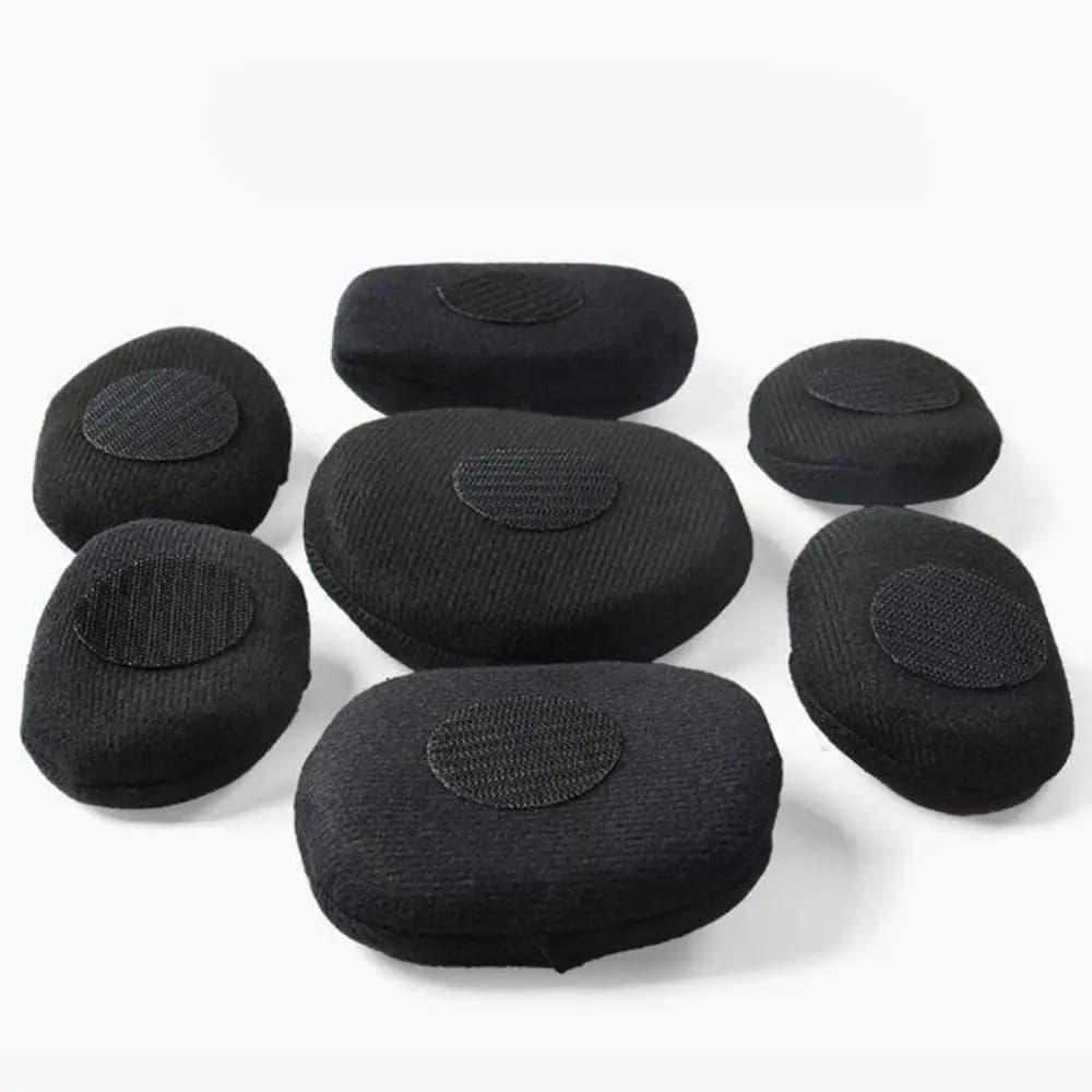 7 pezzi di nuove imbottiture flessibili per casco, morbide con adesivo, rivestimento portatile regolabile antiurto in schiuma per moto e bicicletta