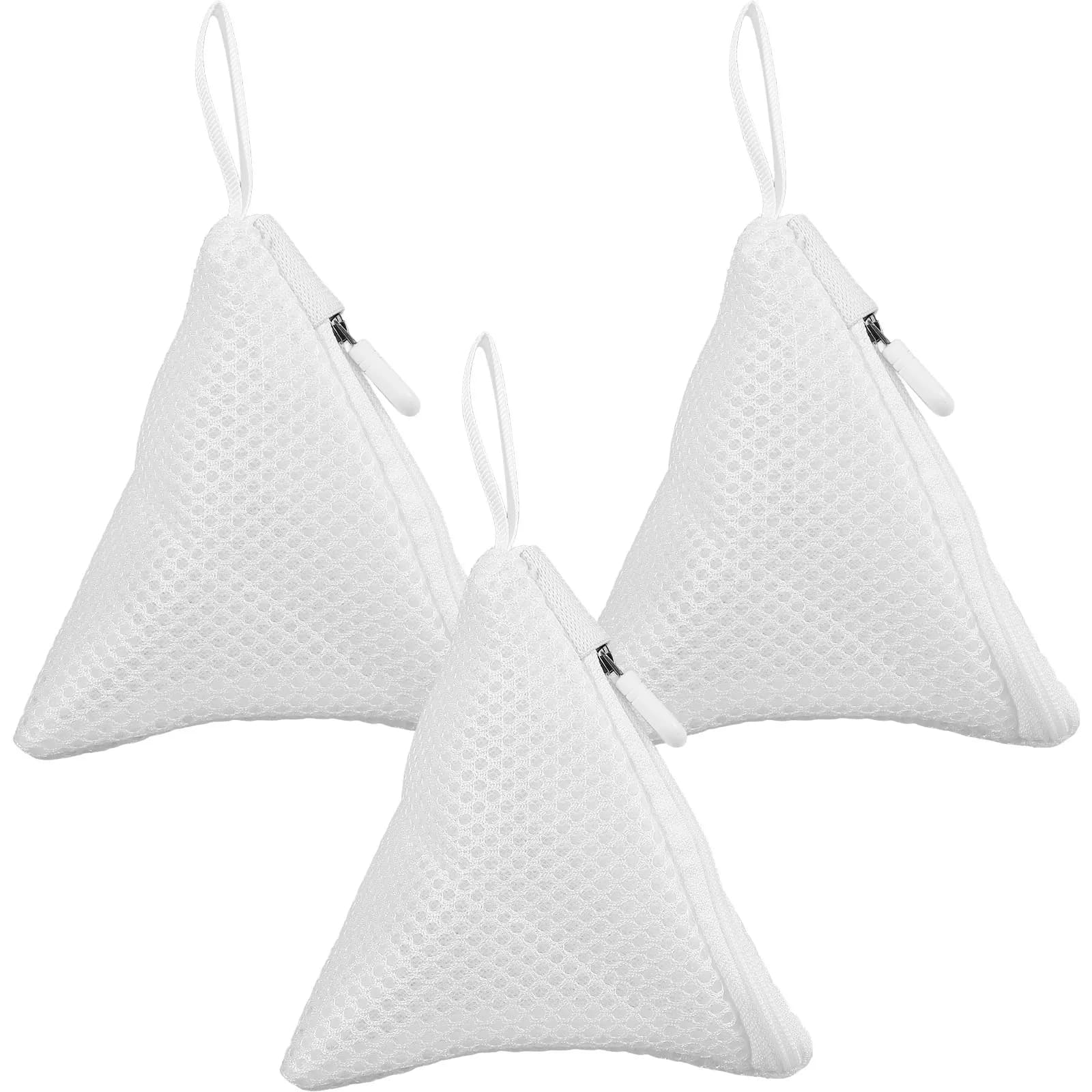 Set of 3 polyester net bags for washing machine, for washing Delicate of underwear, socks, bras, washable bag Reusable with