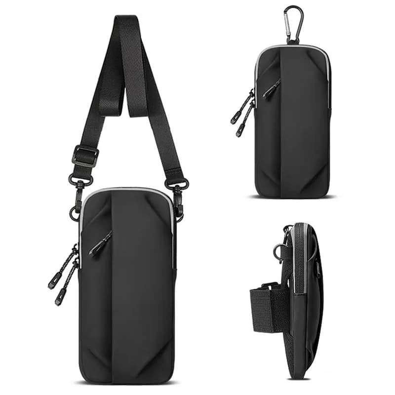 New Sports Pouch Universal Running Arm Bag Detachable Shoulder Strap Carabiner for Jogging Gym Outdoor Sports