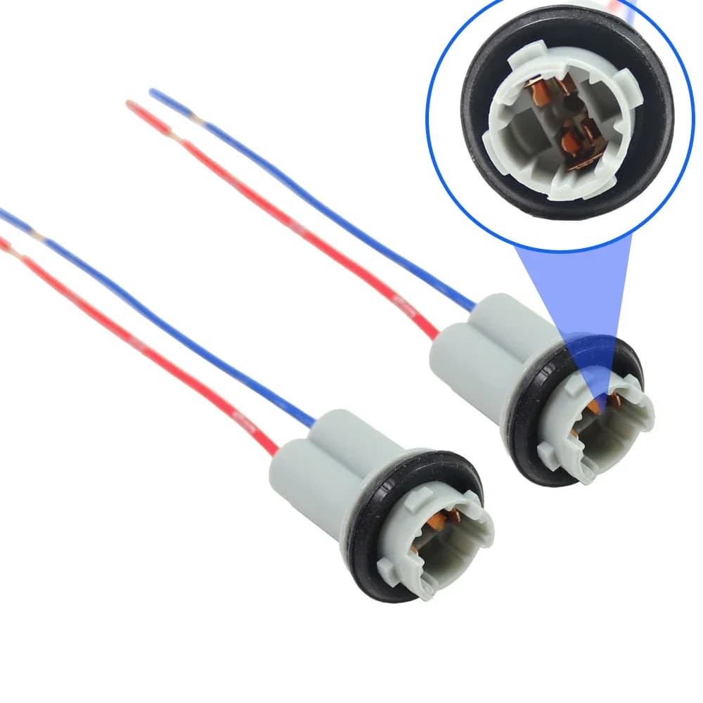 Car Lamp Holder Led Bulb Base Adapter For Vehicle Clearance Instrument Turn Signal Light Socket Accessories 2Pcs T10 T15
