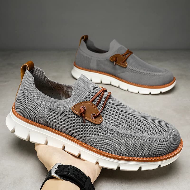Taglie forti 49 50 51 52 53 54 Scarpe casual eleganti da uomo in rete Mocassini slip-on Estate Traspirante Leggero Comfort per il piede grande