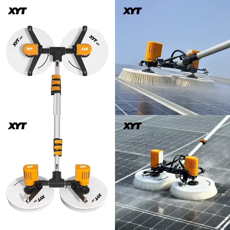 Fed Pole Solar Cleaning Brush Waterproof OEM ODM Solar Panel Cleaning Rechargeable Customizable Sustainable 24v IOS Ce