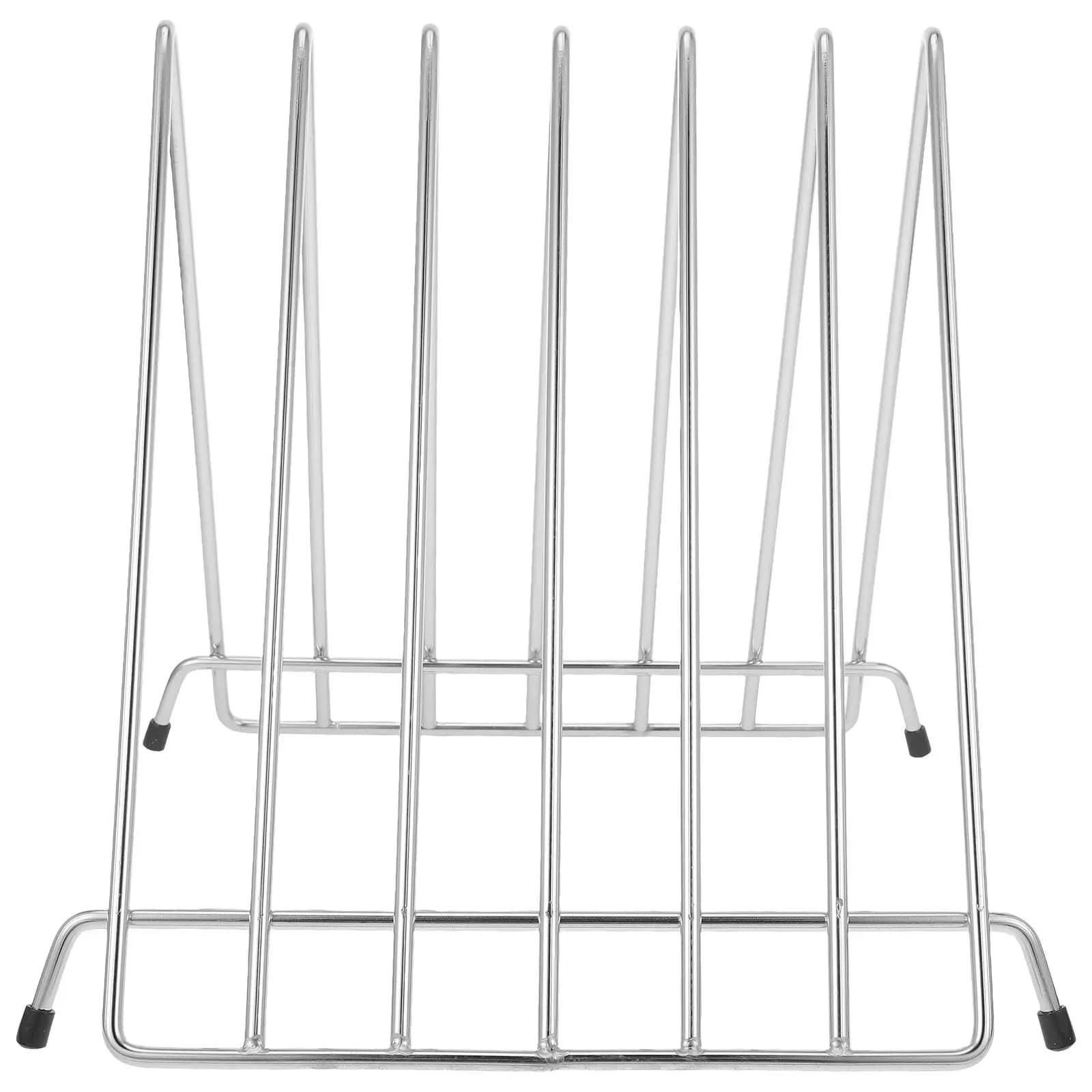 Supporto per Tagliere in Acciaio Inossidabile, Design Cavo, Rastrelliera da Cucina per Taglieri, Rete per Pizza, Asciugatura Rapida