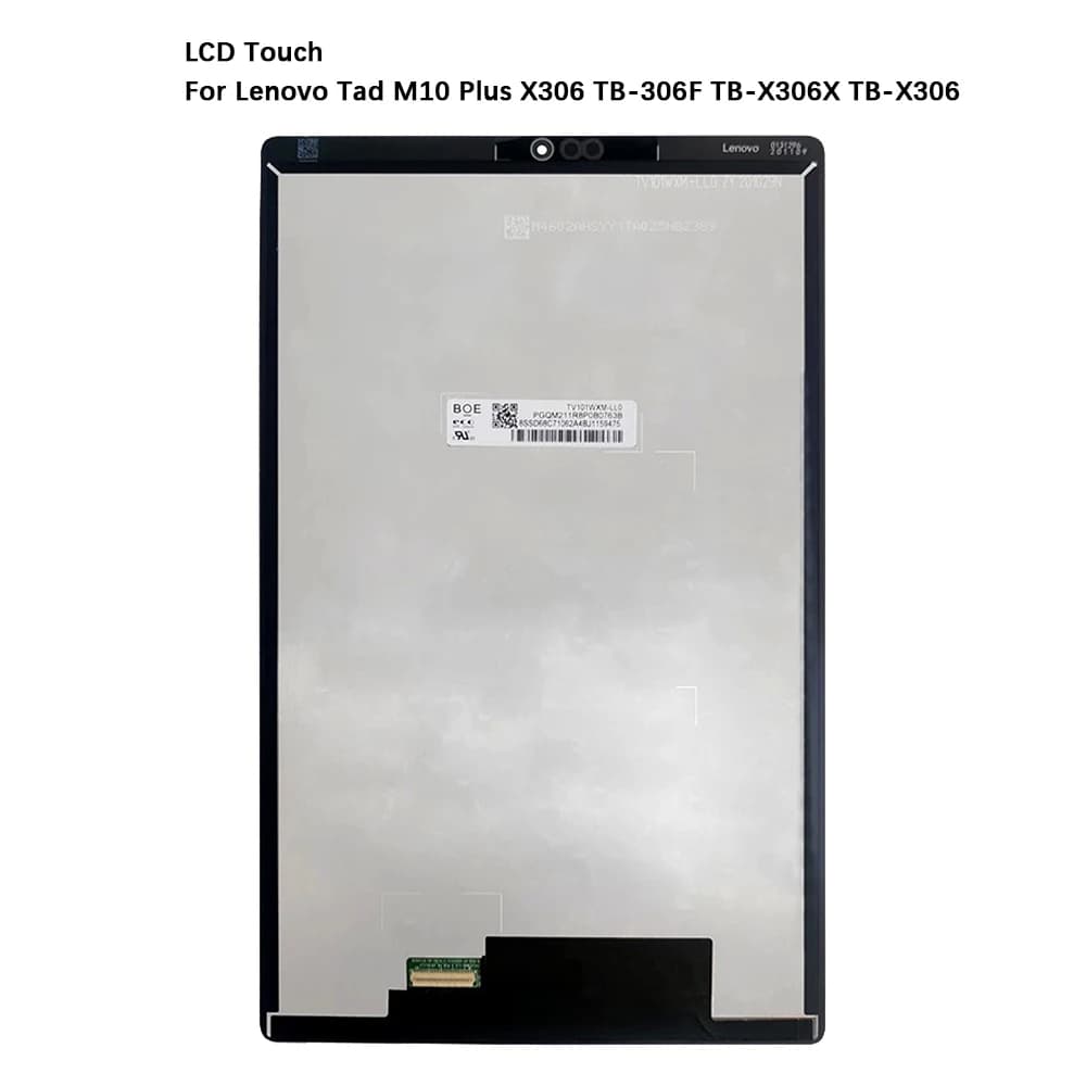 10.1'' For Lenovo Tab M10 HD 2nd Gen TB-X306X TB-X306F X306 10.3'' For Lenovo Tab M10 FHD Plus TB-X606F TB-X606X TB-X606 LCD