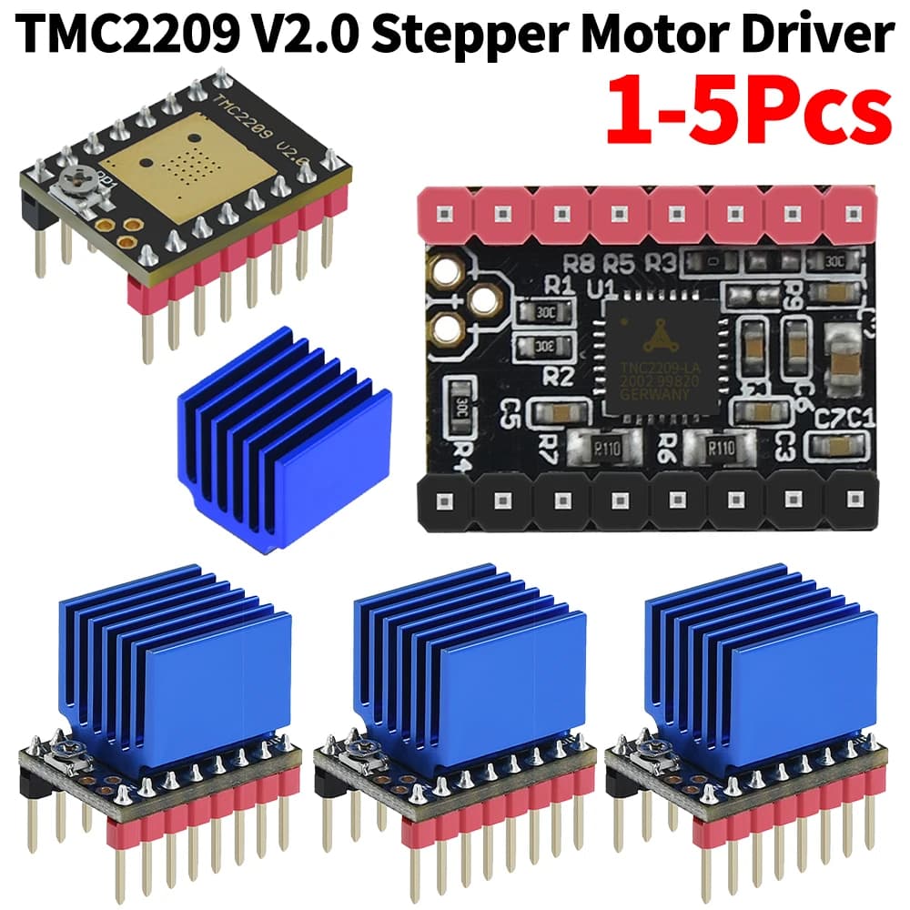 TMC2209 V2.0 Driver step-by-step motor UART 2.5A Picco Stepstick Driver silent Support Mode Step/Dir and Uart 3D printer motherboard cards