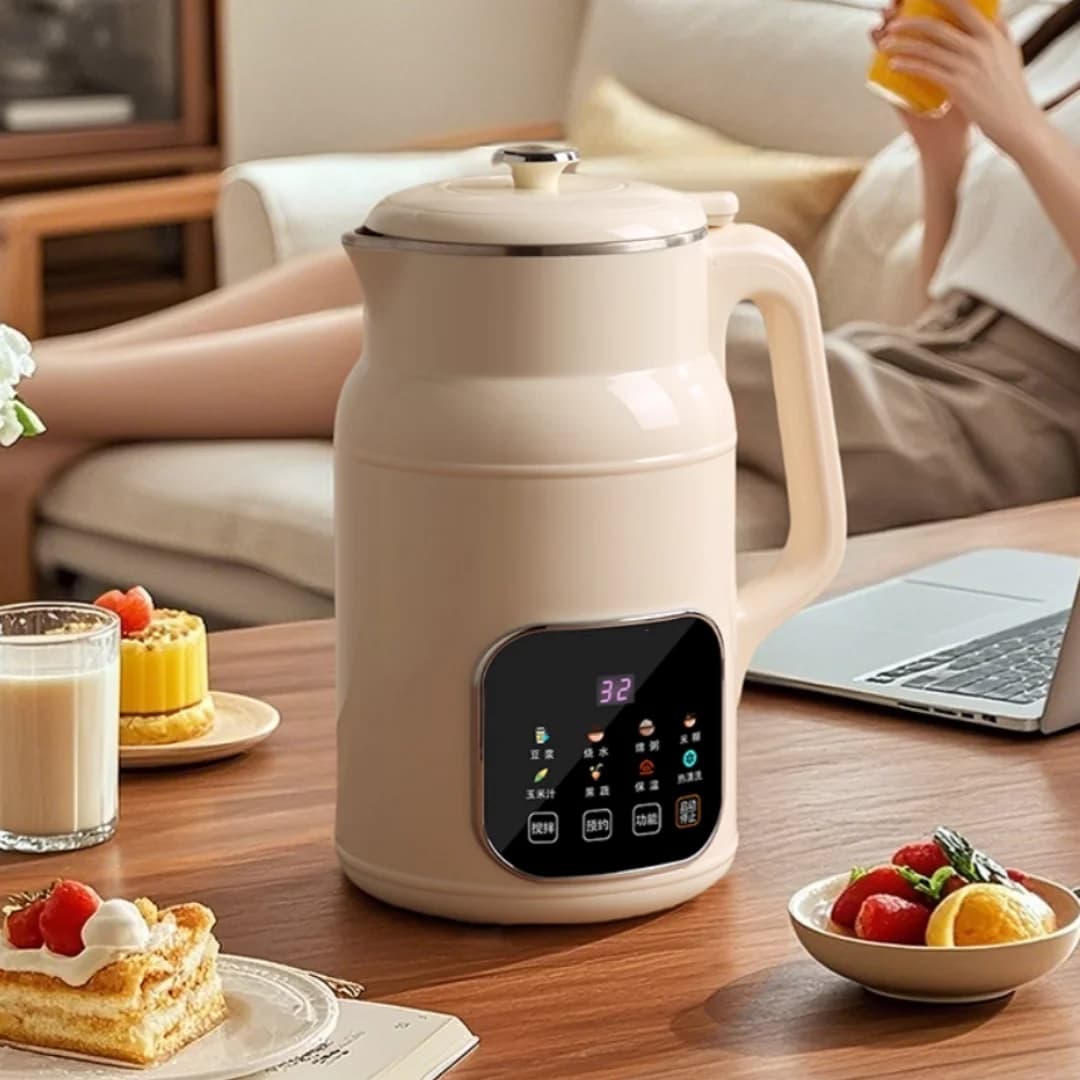 Home Portable Soy Milk Maker 1000ml Touch Control Soybean Milk Machine High Quality Stainless Steel Blender Keep Warm Pure