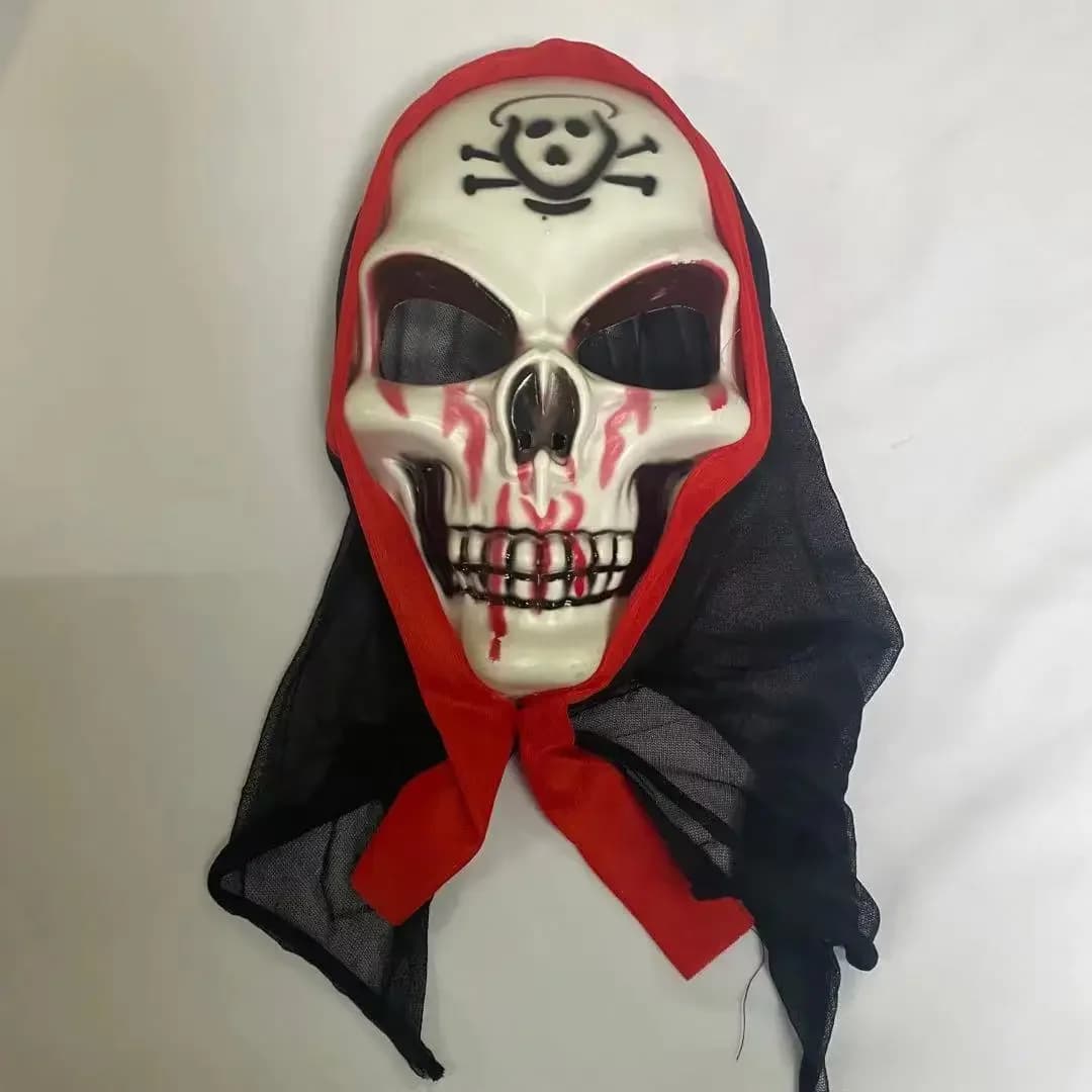 Performance Dress Up Maschera con teschio di Halloween Cosplay Maschera cosplay con teschio divertente Maschera a pieno facciale 3D spettrale Festa giocattolo